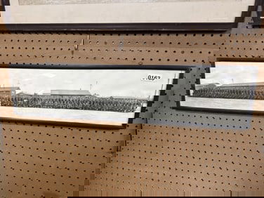 1943 US Battery B Camp Haan panoramic photo