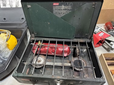 Camping lot lanterns as-is n stove propane