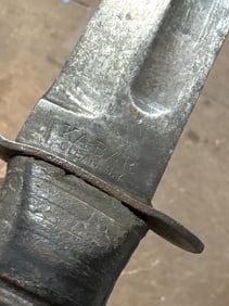 KaBar knife in USN M-2 scabbard