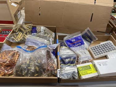 2 boxes mixed brass n bullets