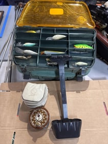 Fishing ted William?s reel n tackle box