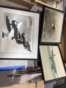 3 vintage aircraft photos military