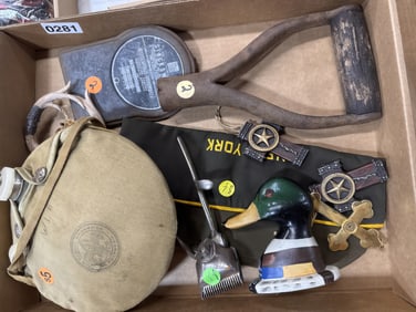 Misc items Boy Scout canteen n more