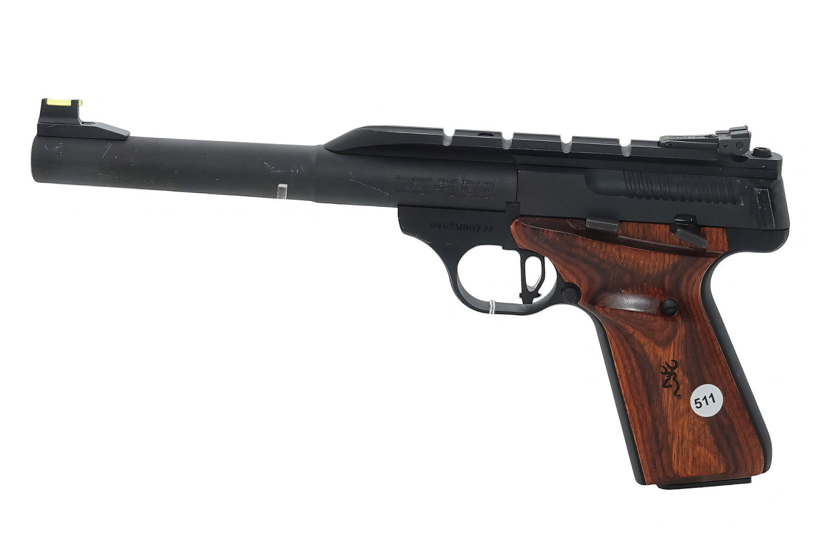 Browning-Model:Buck Mark-.22 Long Rifle-Pistol: 2025-00130 - Browning Arms Company - Model:Buck Mark - Serial #: - 515ZW06771 - .22 Long Rifle - Pistol - "as is", normal wear and tear, Property being sold is not new! Dents, dings, scratches and oth