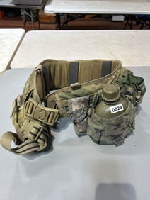 Tactical Utility Belt with Canteen