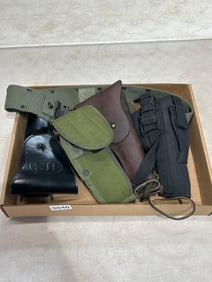 Military Holster and Belt Lot