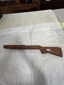 Wooden Rifle Stock with Carved Details
