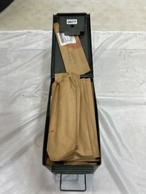 Metal Ammo Can with US Military cleaning Rods?