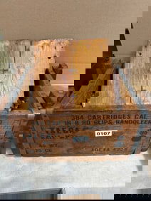 Wooden Ammunition Crate for .30 Cal Cartridges
