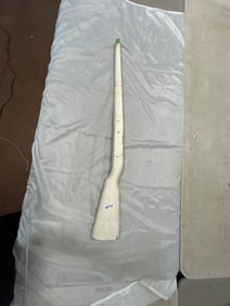 White Wooden Rifle Stock