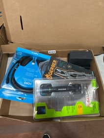 Box Lot with Tools and Electronics