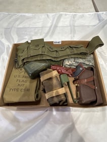 U.S. Army Signal Corps Flag Kit and Accessories