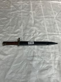 Military Bayonet with Wood Handle
