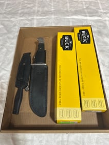 Buck 124 and Gerber Mark II Knives Set