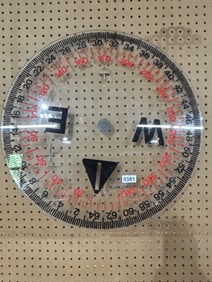 Large Clear Circular Compass