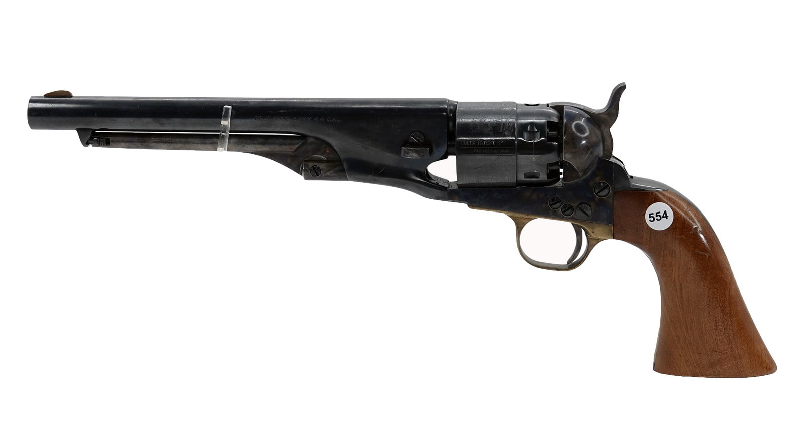 F.LLIPIETTA-Colt1860Army-Revolver-.44: 2025-00286 - F.LLI PIETTA - Model:Colt 1860 Army - Serial #: - 19472 - .44 Cal - Revolver - "as is", normal wear and tear, Property being sold is not new! Dents, dings, scratches and other damage may