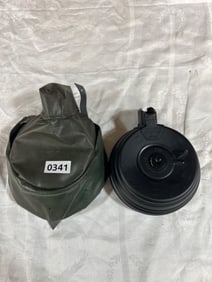 AK-47 Drum Magazine with Carrying Pouch