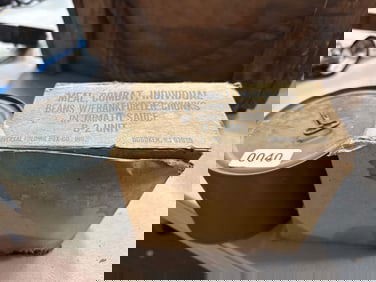 1951 Combat Meal Lot with Cans and Box