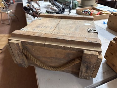 Wooden Military Grenade Storage Box
