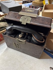 Vintage German Field Telephone