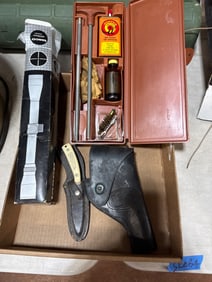 Schrade Knife, Holster, Scope, and Gun Kit