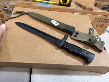 Military Knife Bayonet with Scabbard