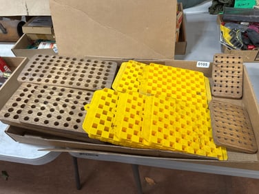 Wooden and Plastic Ammo Bullet Cases