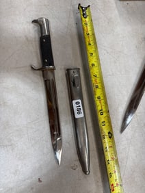 Military Bayonet With Scabbard