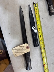 Military Bayonet with Scabbard