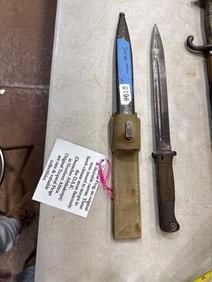 Military Bayonet with Scabbard and Frog