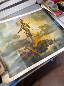 1973 John Pitre WAR Poster, 2436 Inches