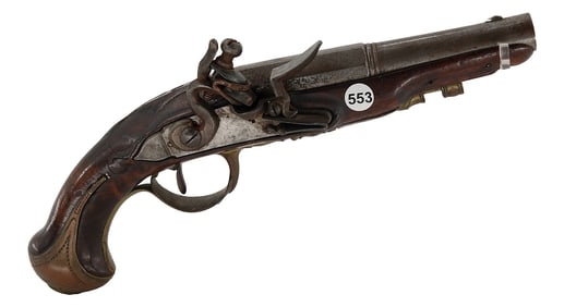not marked-Model:French Fintlock-not marked-Pistol