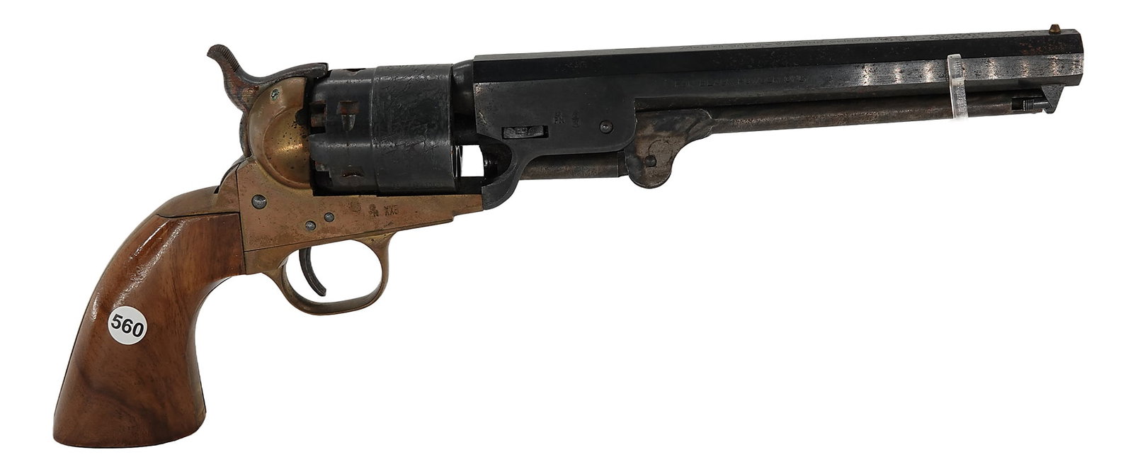 Euroarms Brescia-Model:Navy Model Black Powder-.44: 2025-00384 - Euroarms Brescia - Model:Navy Model Black Powder - Serial #: - 14928 - .44 - Pistol - "as is", normal wear and tear, Property being sold is not new! Dents, dings, scratches and other dama