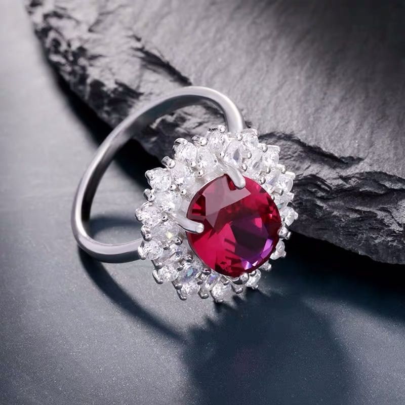 925 Silver Ruby Ring - 2