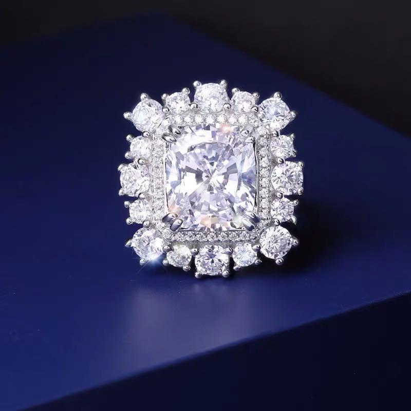 925 Silver Gem Ring: 925 Silver Gem Ring ****** Metal: 925 Silver / Main Stone: Gem / Size: 20*22mm / Diameter: 17mm