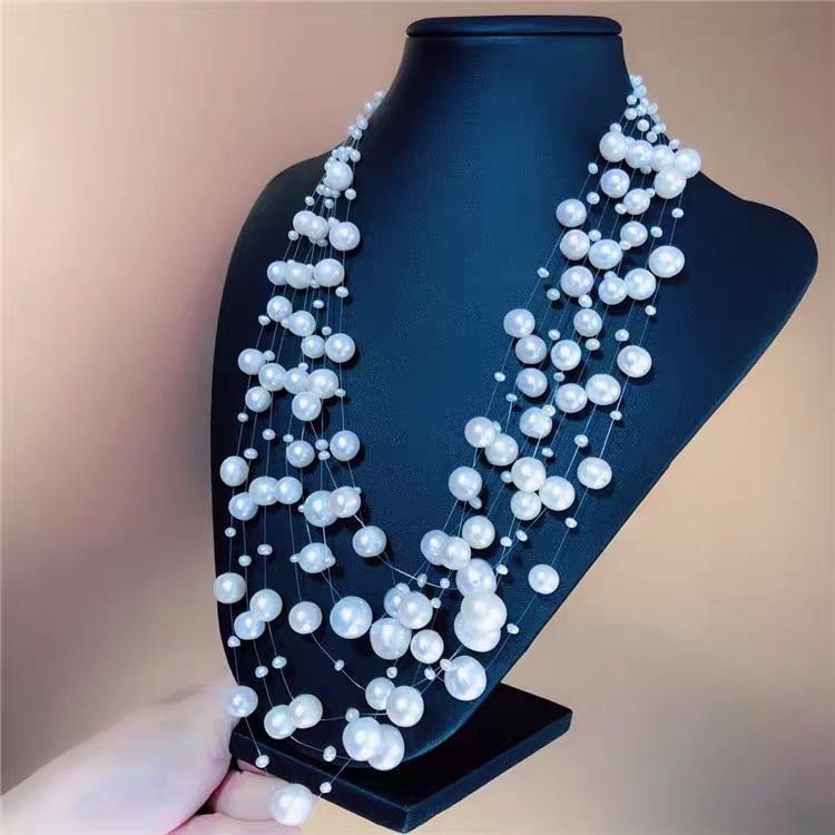 Natural Pearl Fashion Necklace: Natural Pearl Fashion Necklace ****** Metal: Natural Pearl / Color: White / Necklace Length 45mm