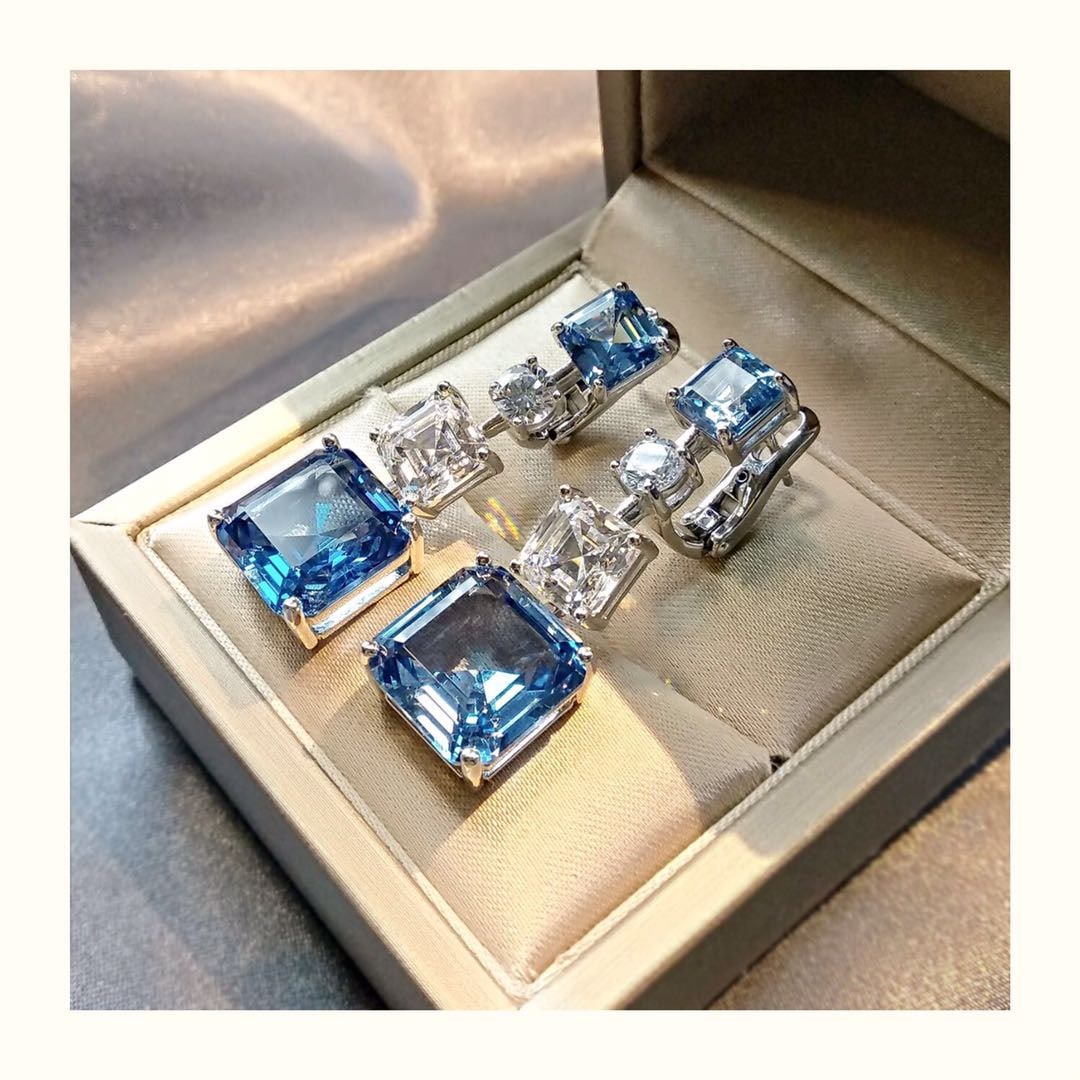 925 Silver Topaz Earrings - 2