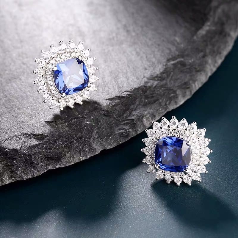 925 Silver Tanzanite Earrings - 3