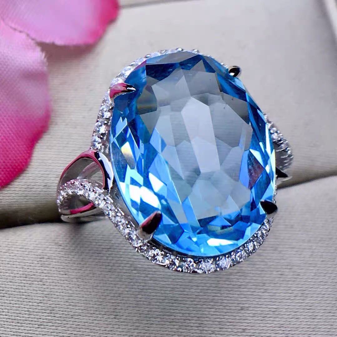 925 Silver Topaz Ring - 2