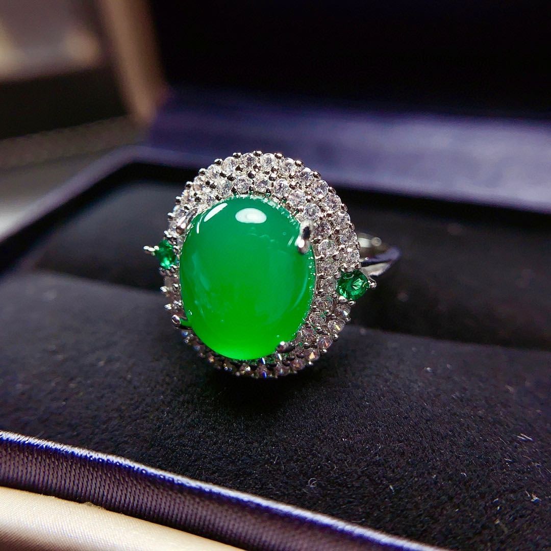 925 Silver Jade Ring - 2