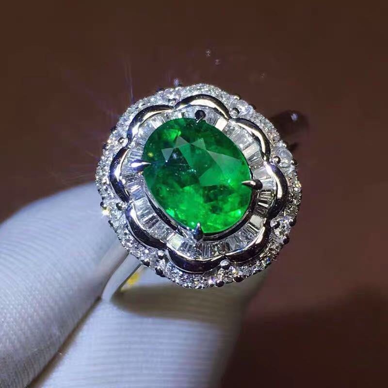 925 Silver Emerald Ring - 4
