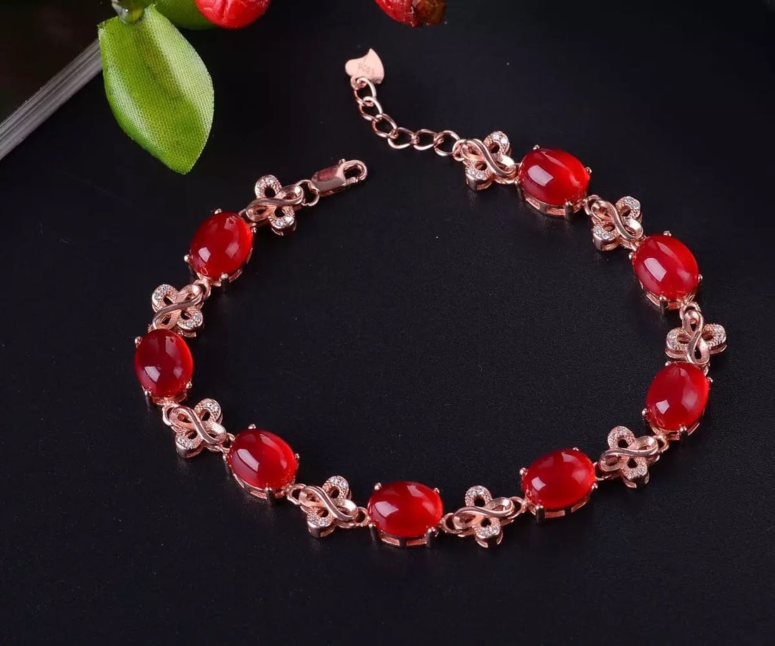 925 Silver Jade Bracelet (1 of 3)