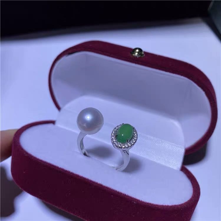 Natural Pearl 925 Silver Ring (1 of 3)