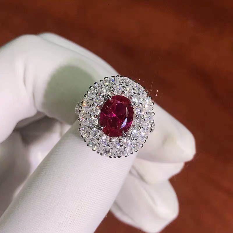 925 Silver 2ct Ruby Ring (1 of 4)
