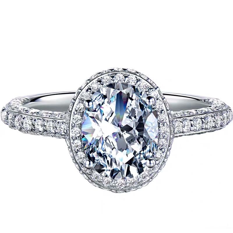 925 Silver 2ct Gem Ring - 3