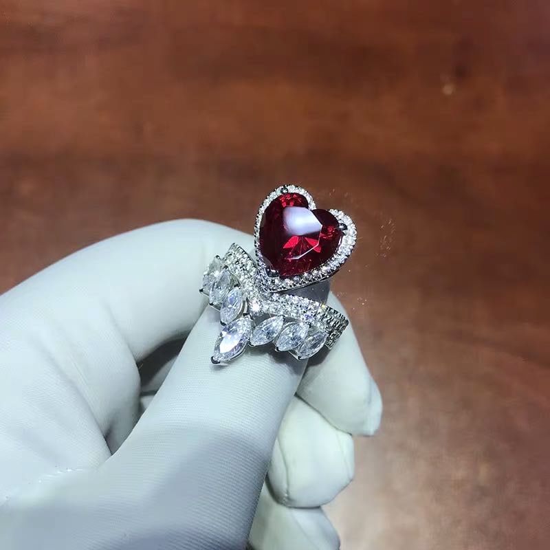 925 Silver 6ct Ruby Ring - 3