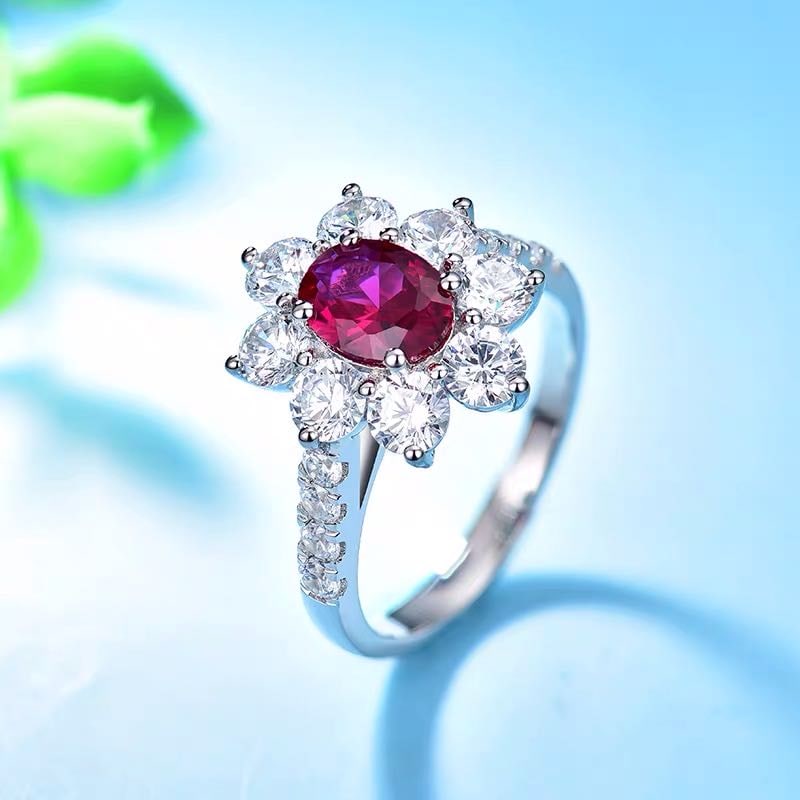 925 Silver 1.5ct Ruby Ring - 2