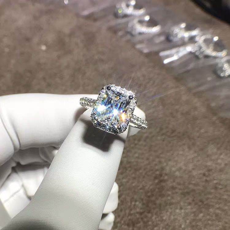 925 Silver 2ct Gem Ring - 3