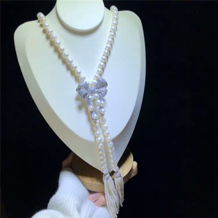 Natural Pearl Necklace 925 Silver Pendant: Natural Pearl Necklace 925 Silver Pendant ****** Metal: Natural Pearl / Color: White / Pearl Diameter 10mm, Necklace Length 90mm