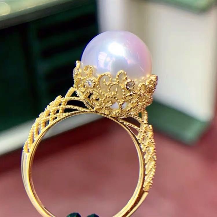 Natural Pearl 925 Silver Ring (1 of 4)